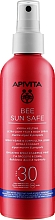 Сонцезахисний спрей для обличчя й тіла - Apivita Bee Sun Safe Hydra Melting Ultra Light Face & Body Spray SPF30 — фото N1