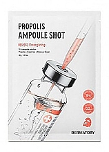 Парфумерія, косметика Тканинна маска для обличчя - Dermatory Ampoule Shot Propoli-Shot Mask