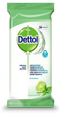 Антибактеріальні серветки для миття та дезінфекції - Dettol Antibacterial Cleansing Surface Wipes — фото N1
