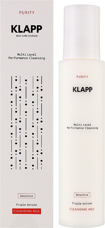Очищувальне молочко для чутливої шкіри обличчя - Klapp Triple Action Cleansing Milk Sensitive — фото N2