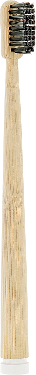 Бамбукова зубна щітка, біла - Donnie White Bamboo — фото N1