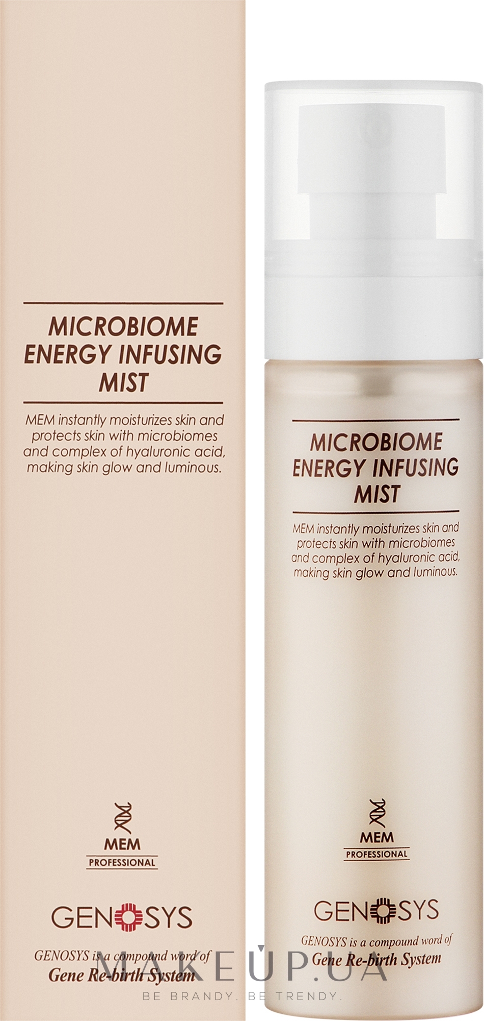 Відновлювальний спрей для обличчя - Genosys Microbiome Energy Infusing Mist — фото 80ml