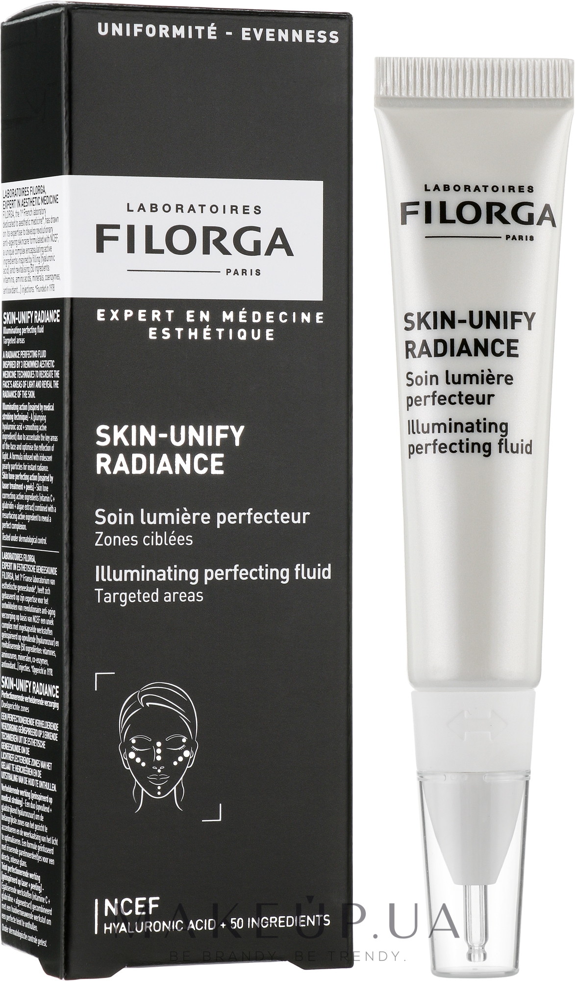 Зволожувальний флюїд для обличчя - Filorga Skin-Unify Radiance Care Iluminating Perfecting Fluid — фото 15ml