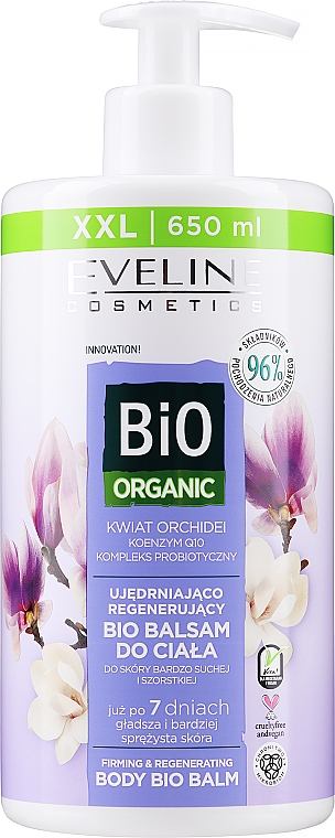 Бальзам для тіла "Квітка орхідеї" - Eveline Cosmetics Bio Organic Firming & Regenerating Body Bio Balm — фото N1