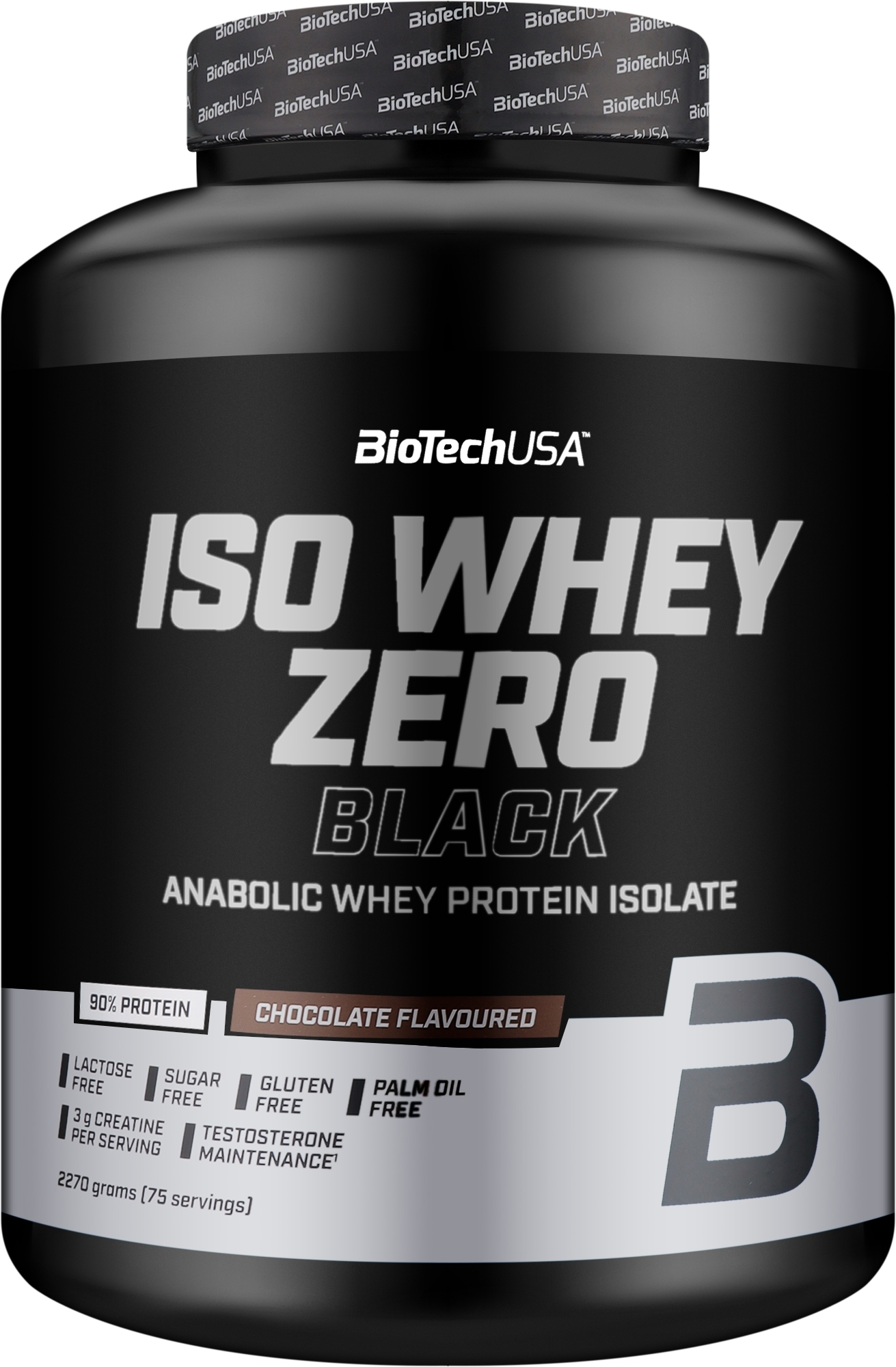 Протеїн чорний "Шоколад" - BioTechUSA ISO Whey Zero Black Chocolate — фото 2270g