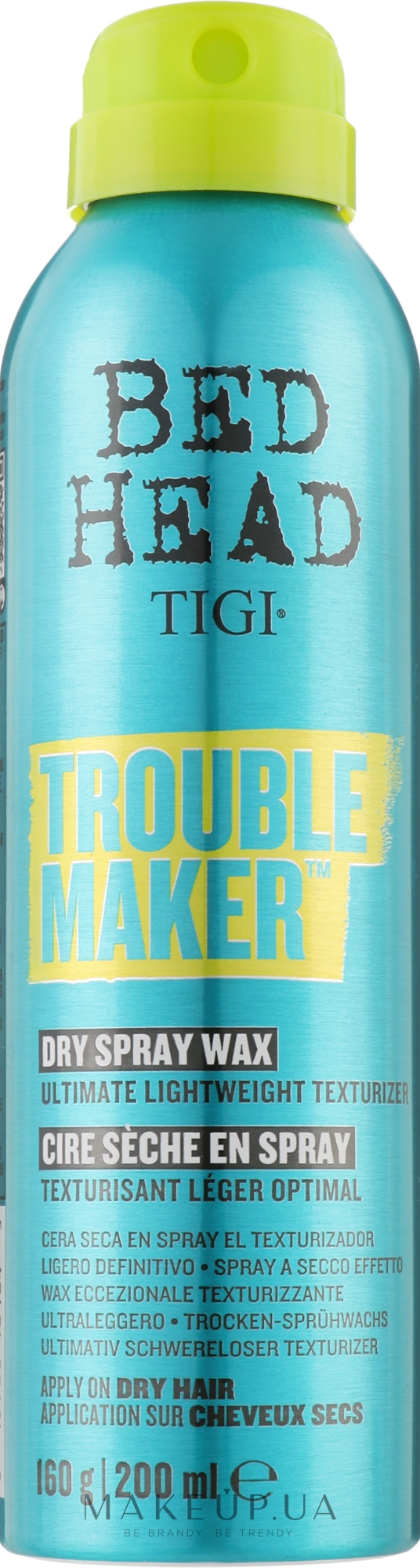 Фінішний спрей для волосся - Tigi Bed Head Trouble Maker Dry Spray Wax — фото 200ml