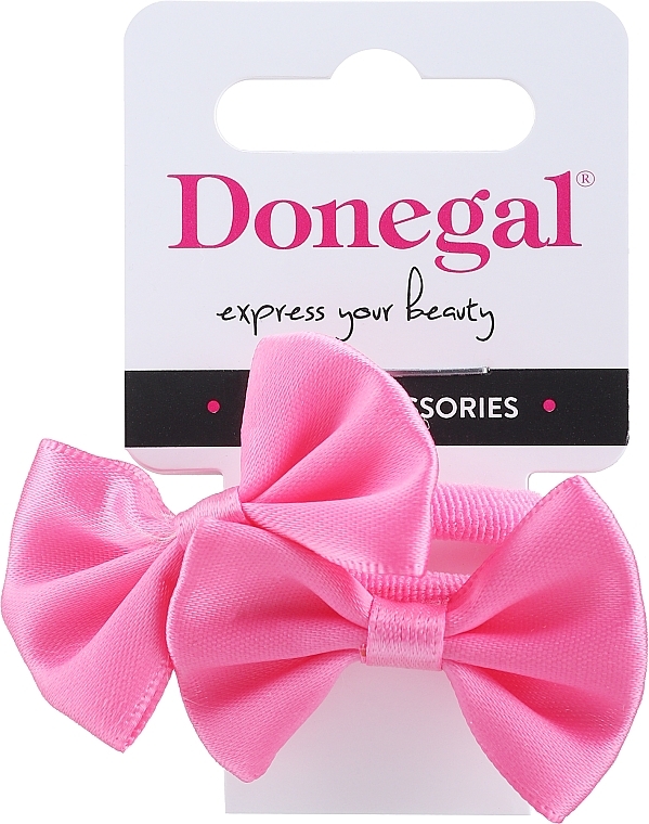 Резинки для волос FA-5694, 2 шт, розовые - Donegal — фото N1