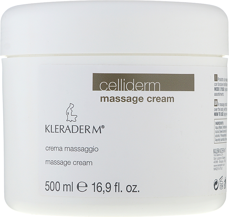 Крем массажный для тела - Kleraderm Celliderm Massage Cream  — фото N1