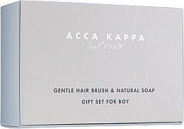 Духи, Парфюмерия, косметика Набор - Acca Kappa Boy Gift Set (soap/100g + brush)