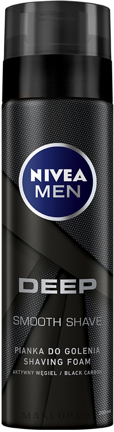 Пена для бритья - NIVEA MEN DEEP Smooth Shave Shaving Foam — фото 200ml