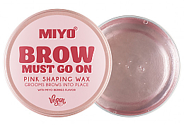 Віск для брів - Miyo Brow Must Go On Pink Shaping Wax — фото N1