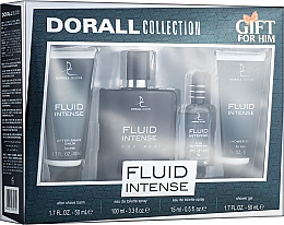 Парфумерія, косметика УЦІНКА Dorall Collection Fluid Intense - Набір (edt/15ml/100ml + sh/gel/50ml + balm/50ml) *