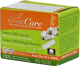 Тампоны из органического хлопка "Super Plus", 15шт - Masmi Silver Care — фото N1