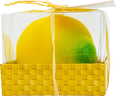 Декоративна свічка у формі лимона, в упаковці - AD — фото N1