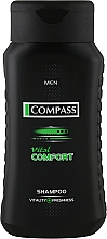 Мужской шампунь для волос «Vital comfort» - Compass Solid Man Hair&Body Shampoo — фото N1