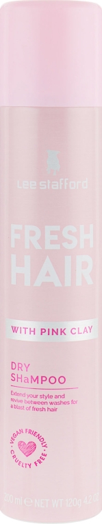 Сухий шампунь для волосся з рожевою глиною - Lee Stafford Fresh Hair Dry Shampoo — фото N1