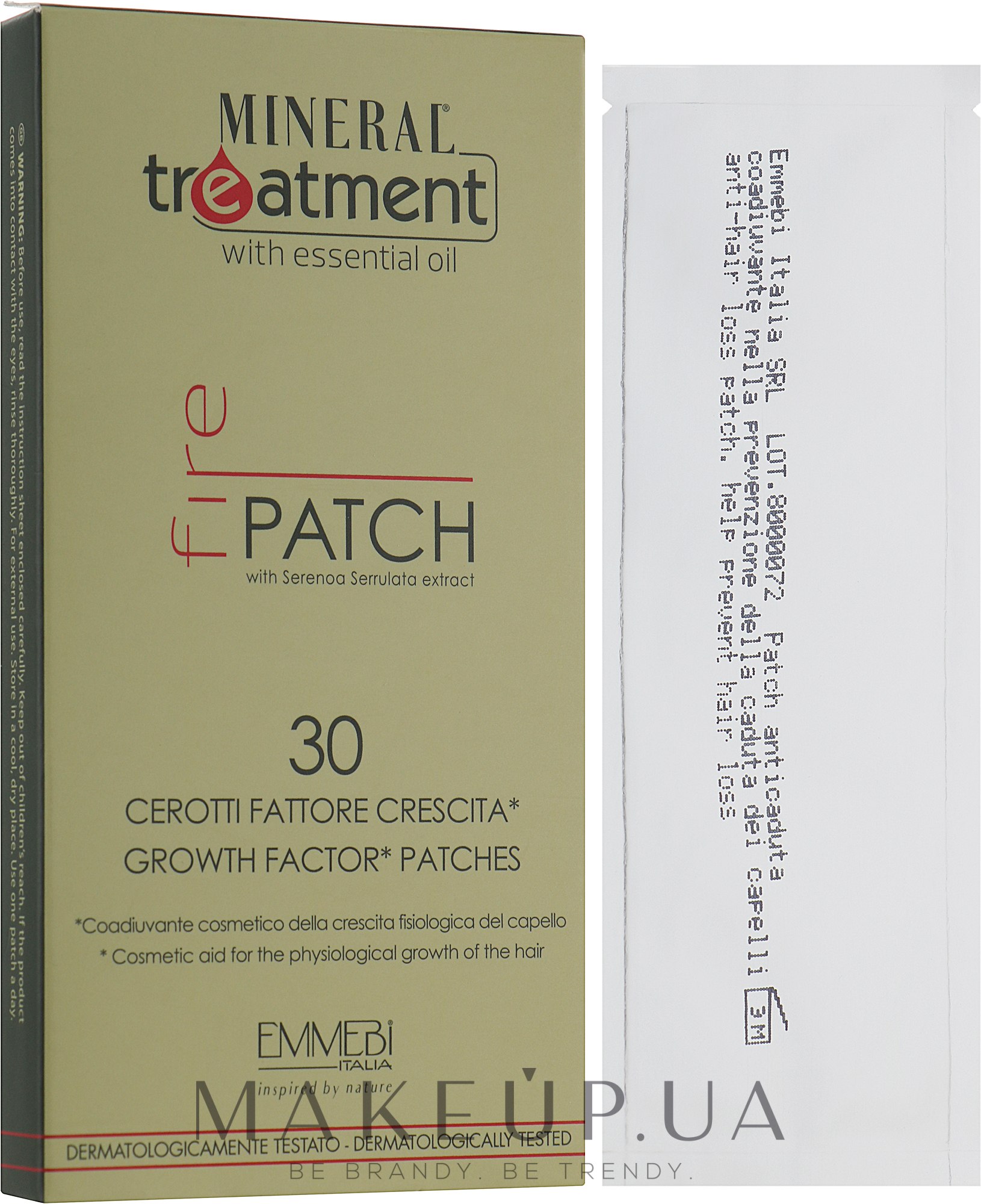 Патчі для волосся - Emmebi Italia Natural Solution Growth Factor Patch — фото 30шт
