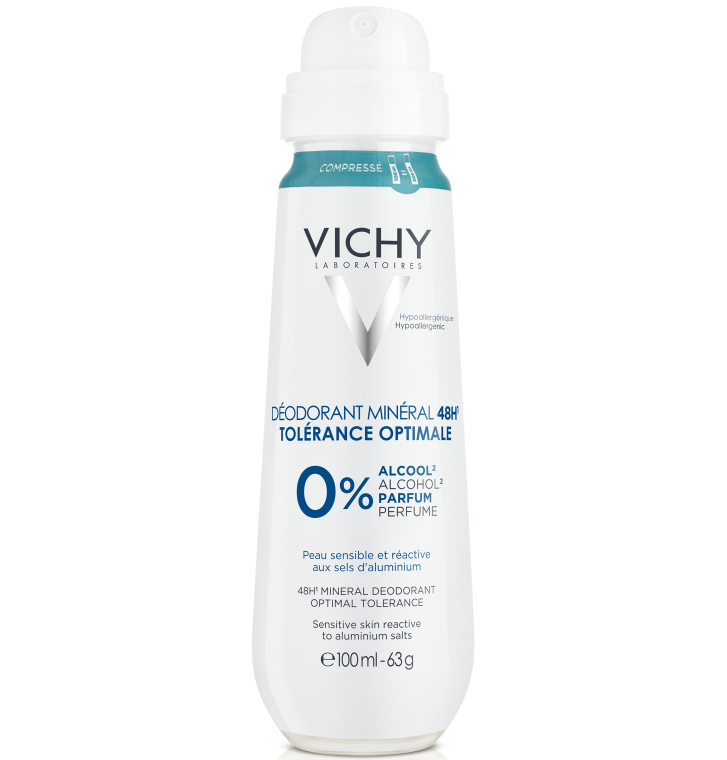 Мінеральний дезодорант для дуже чутливої шкіри - Vichy Deodorant Mineral Spray 48H — фото N2