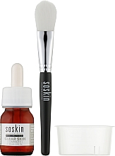 Набор "Сияние кожи" - Soskin Clear Skin Peeling Luminizer (peel/gel/30ml + brush + cup) — фото N2