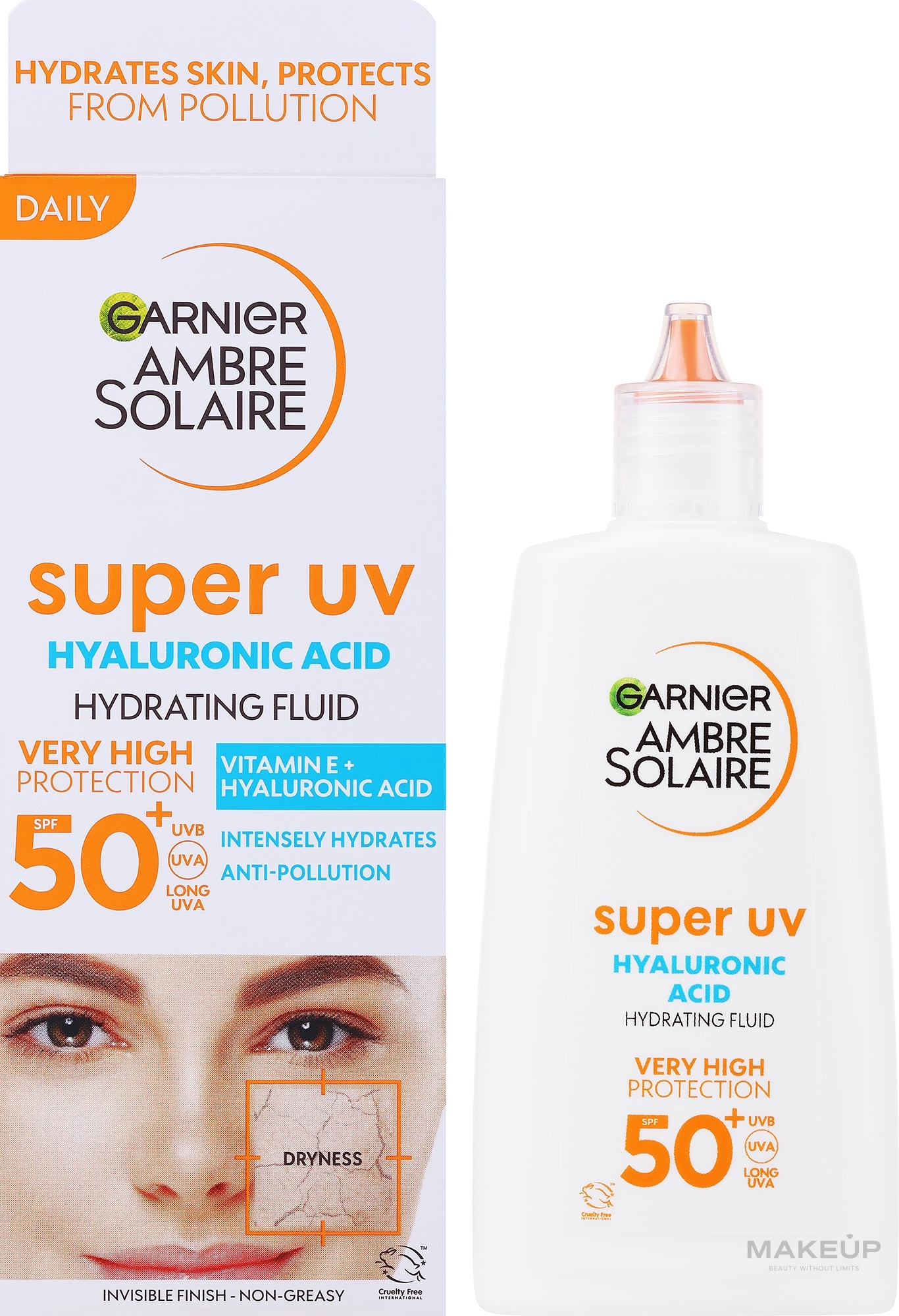 Флюїд для обличчя - Garnier Ambre Solaire Sensitive Advanced Face UV Face Fluid SPF50+ — фото 40ml