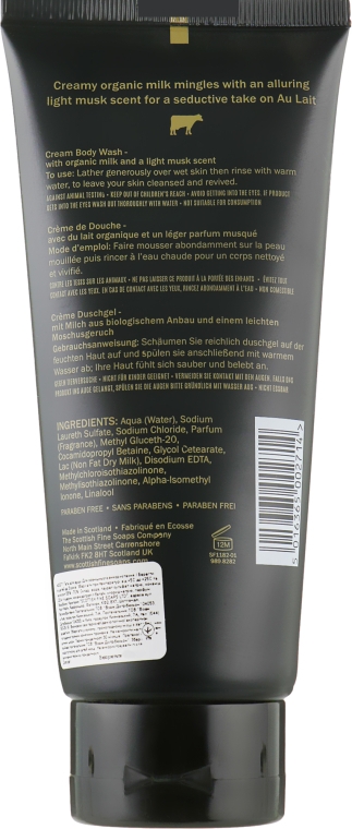 Крем-гель для душа - Scottish Fine Soaps Au Lait Noir Cream Body Wash — фото N2