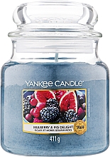 Парфумерія, косметика Ароматична свічка "Інжир і ожина" - Yankee Candle Mulberry and Fig Delight