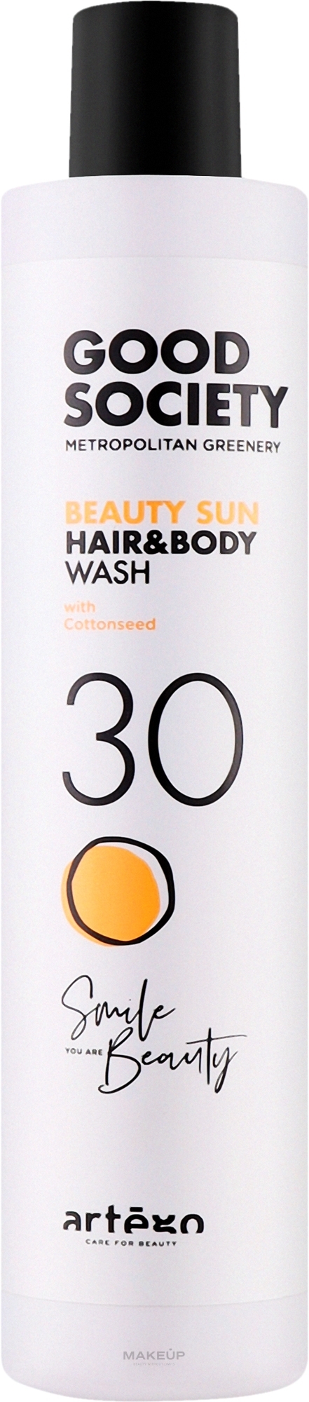 Шампунь для волосся - Artego Good Society Beauty Sun 30 Hair And Body Wash — фото 300ml