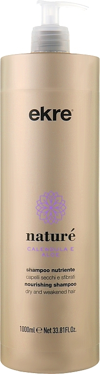 Шампунь для сухого волосся з екстрактом календули та алое - Ekre Nature Shampoo — фото N1