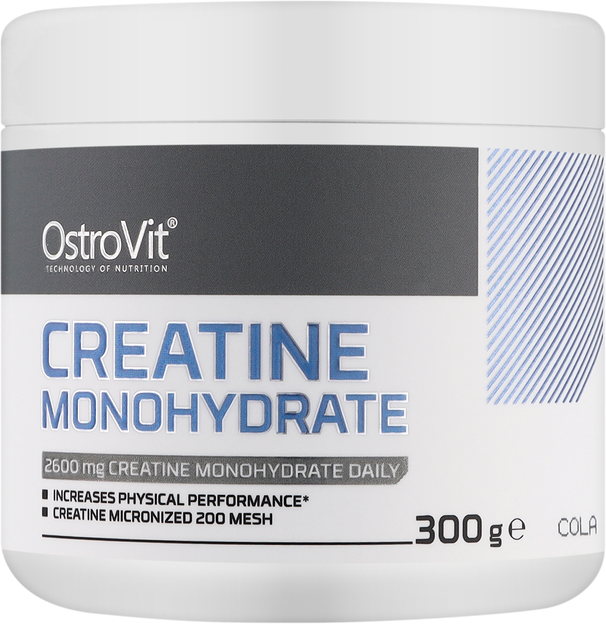 Пищевая добавка "Креатин моногидрат", кола - OstroVit Creatine Monohydrate Cola — фото 300g