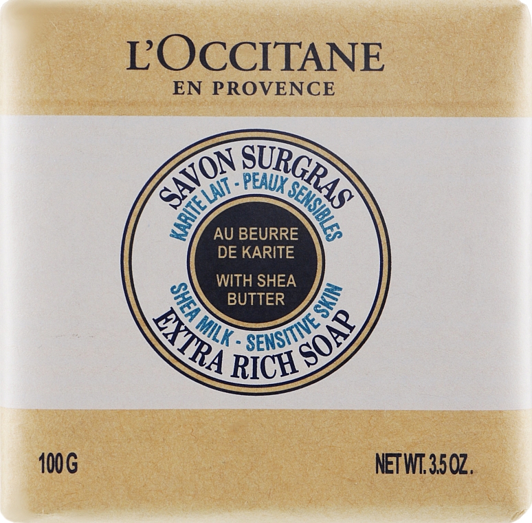 Мыло - L'occitane Shea Butter Extra Gentle Soap Milk — фото N1