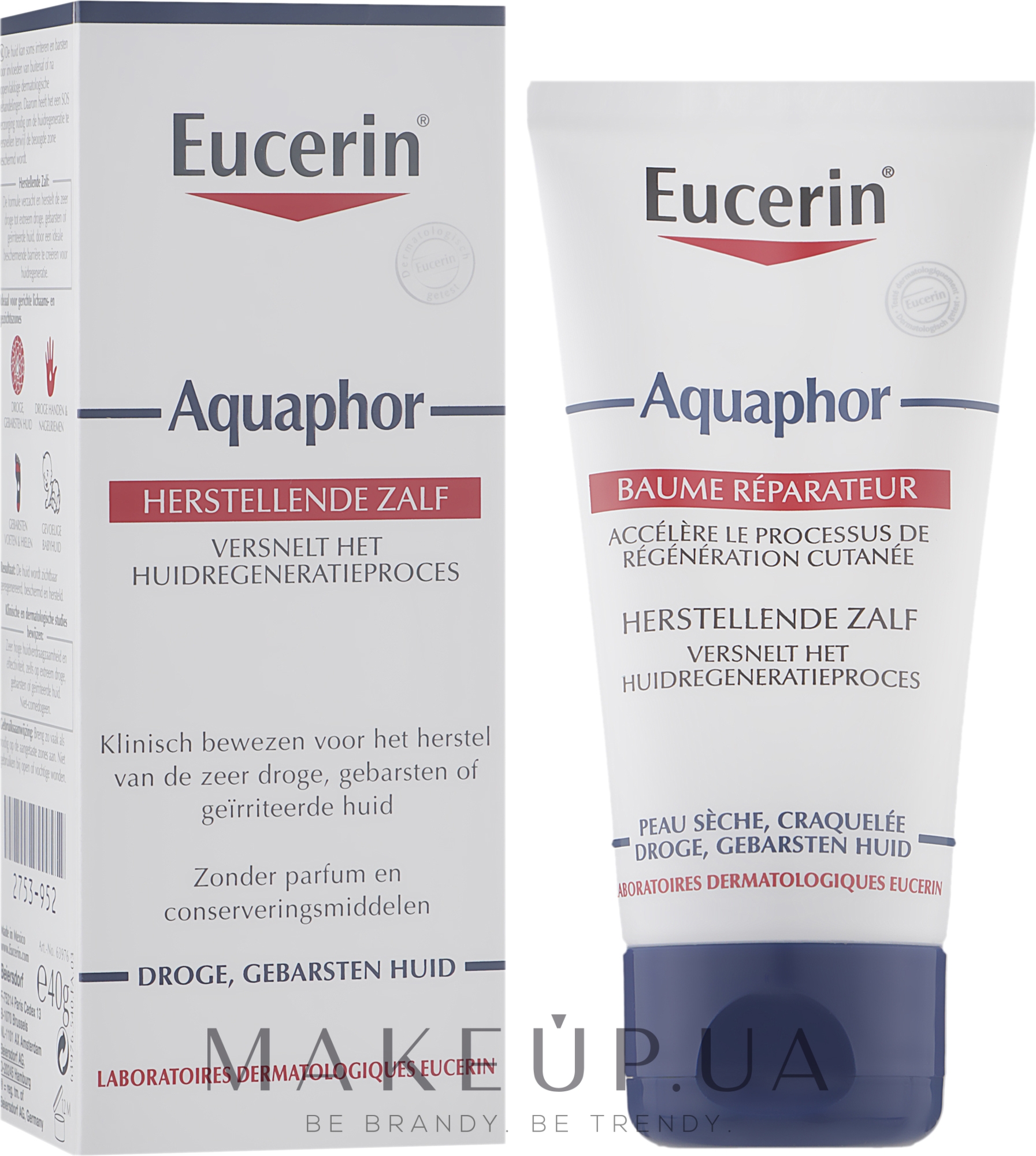 Восстанавливающий бальзам для сухой кожи - Eucerin Aquaphor Skin Repair Balm — фото 40g