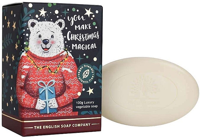 Мило "Полярний ведмідь" - The English Soap Company Christmas Polar Bear Mini Soap — фото N1