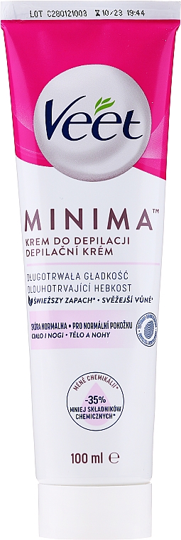 Крем для депіляції для нормальної шкіри - Veet Minima Normal Skin Hair Removal Cream — фото N3