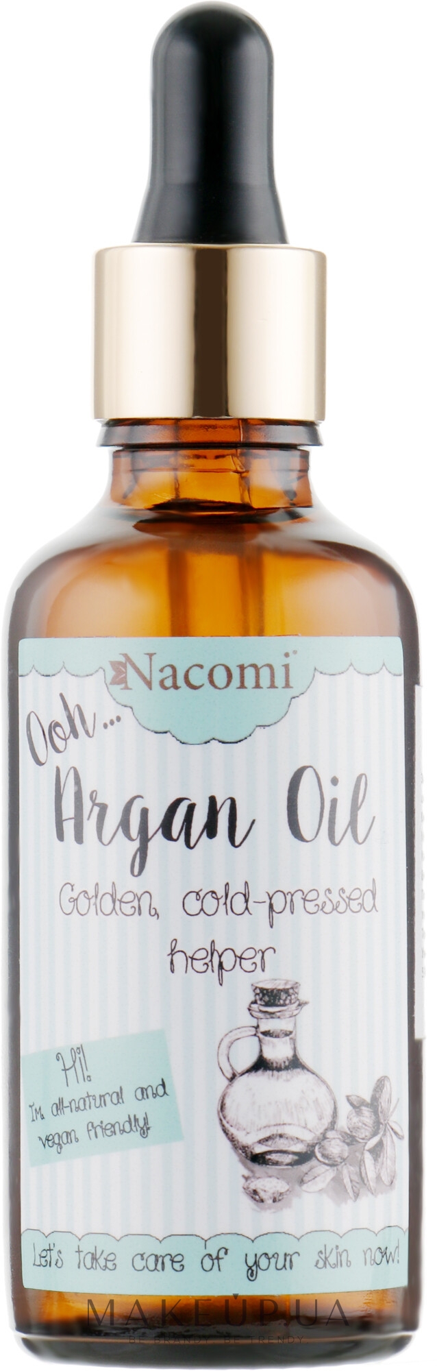 Арганієва олія з піпеткою - Nacomi Cold Pressed Argan Oil — фото 50ml