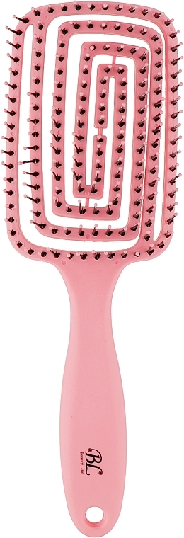 Щетка для волос "Лабиринт", 413965, светло-розовая - Beauty Line — фото N1