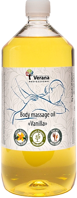 Массажное масло для тела "Vanilla" - Verana Body Massage Oil — фото N2