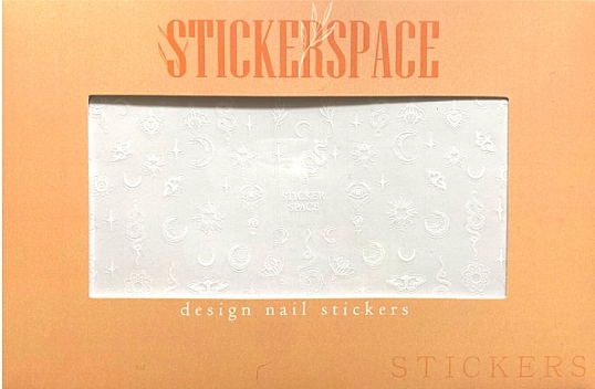 Дизайнерские наклейки для ногтей "Moon White" - StickersSpace — фото N2