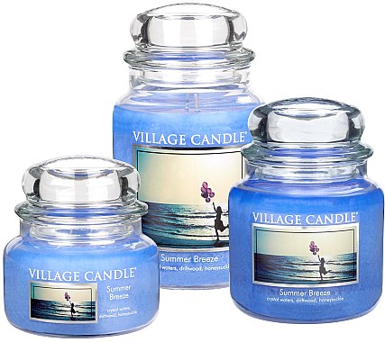 Ароматическая свеча в банке - Village Candle Summer Breeze Glass Jar — фото N2