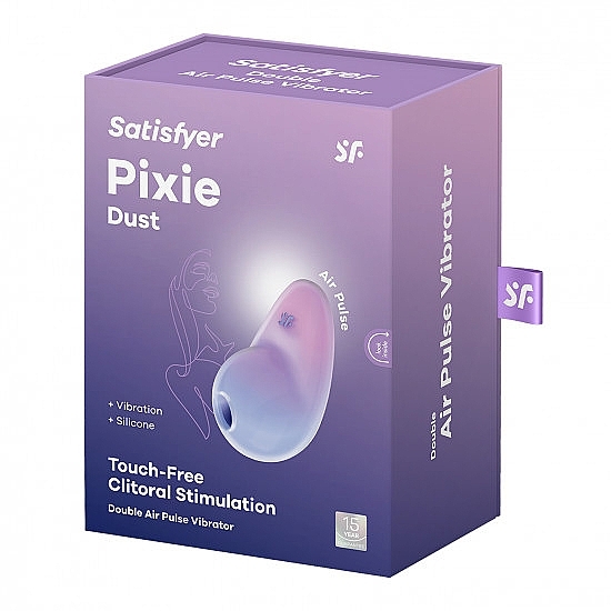 Вакуумний кліторальний стимулятор, фіолетовий/рожевий - Satisfyer Pixie Violet/Pink — фото N2