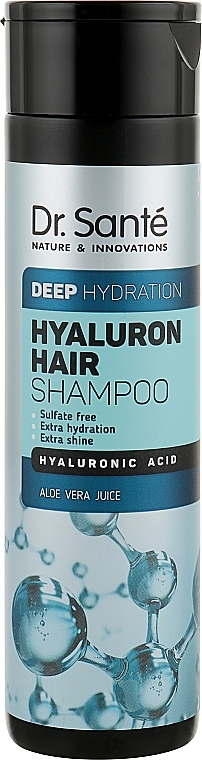 УЦЕНКА Шампунь для глубокого увлажнения волос - Dr. Sante Hyaluron Hair Deep Hydration Shampoo * — фото N1