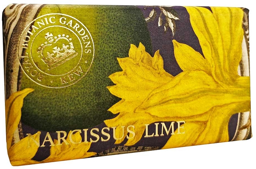 Мыло "Нарцисс и лайм" - The English Soap Company Kew Gardens Narcissus Lime Soap — фото N1