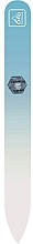 Скляна пилочка для нігтів, 9 см, пастельно-блакитна - Erbe Solingen Soft-Touch — фото N1