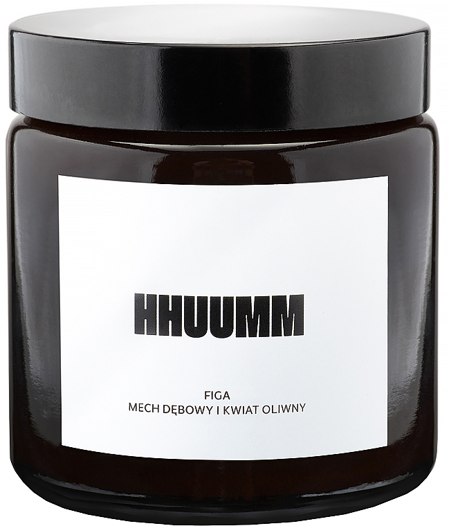 Натуральная соевая свеча с ароматом инжира, дубового моха, цветка оливы - Hhuumm — фото N1