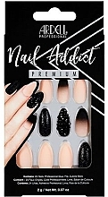 Парфумерія, косметика Набір накладних нігтів - Ardell Nail Addict Premium Artifical Nail Set Black Stud & Pink Ombre