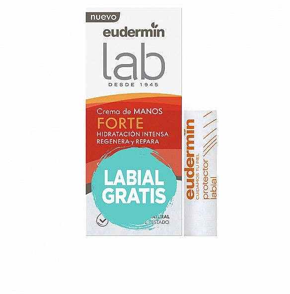 Набор - Eudermin Lab (h/cr/75 ml + lip/balm/4.8 g) — фото N1