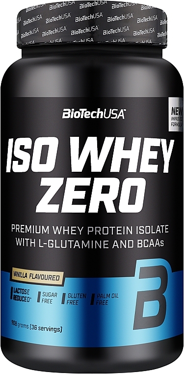 Протеїн "Ваніль" - BiotechUSA ISO Whey Zero Lactose Free Vanilla Protein — фото N1