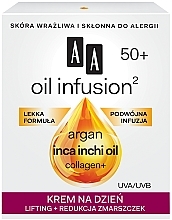 Парфумерія, косметика Денний ліфтинг-крем від зморшок - AA Cosmetics Oil Infusion Day Lifting Cream 50+