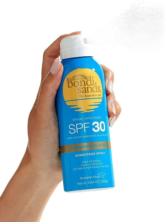 Солнцезащитный спрей, без ароматизаторов - Bondi Sands Sunscreen Spray SPF30 Fragrance Free — фото N3