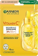 Духи, Парфюмерия, косметика Тканевая маска для лица - Garnier Skin Naturals Vitamin C Super Hydrating Sheet Mask