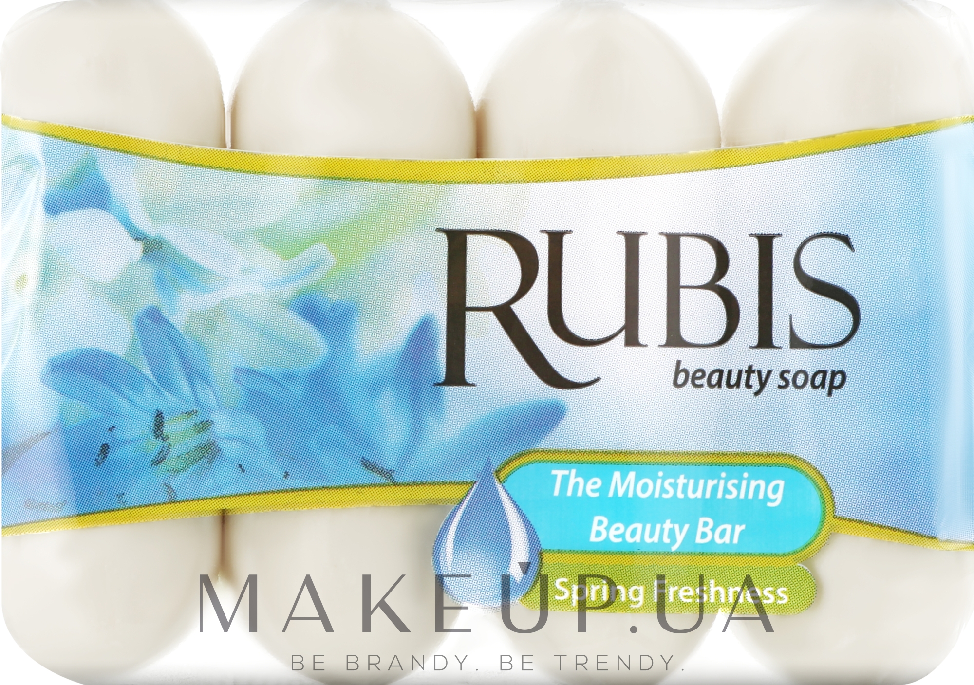 Мило "Весняна свіжість" в екоупаковці - Rubis Care Spring Freshness The Moisturising Beauty Bar — фото 4x60g